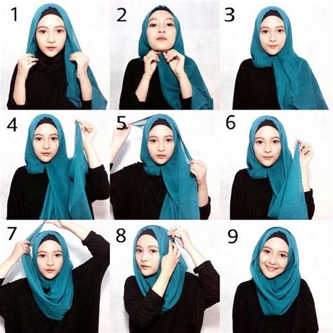 Selipkan satu sisi hijab ke sisi lain. 25+ Kreasi Tutorial Hijab Segi Empat Simple 2018