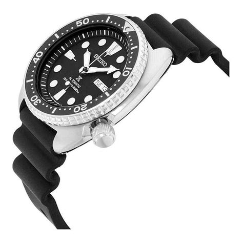 seiko prospex watch automatic black silicone srp777k1