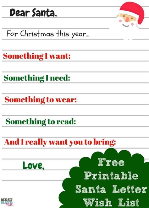 created   printable kids craft  perfect letter  santa