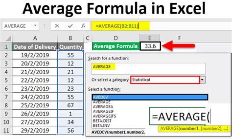 Excel Formulas Calculate Or Find Average Values Microsoftexcel Gambaran