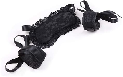 Superior Sex Handcuffs With Lace Eye Mask Blindfolded Patch Sex Flirt Products