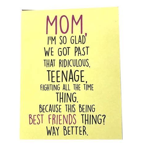 Mom Card Mothers Day Card Mom Birthday Card Funny Etsy