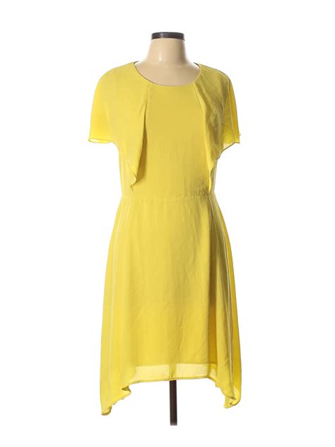 Handm Women Yellow Casual Dress 10 Ebay