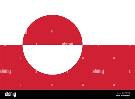 Official Vector Flag Of Greenland Stock Vector Image And Art Alamy