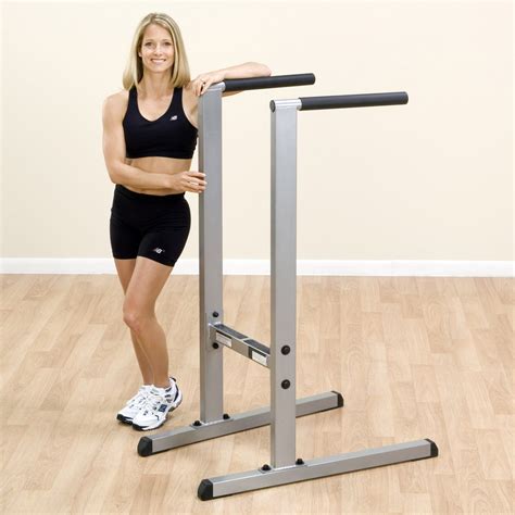 Body Solid Gdip59 Dip Station With Angled Uprights And Slip Proof