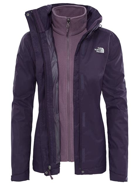 the north face evolve ii triclimate 3 in 1 waterproof women s jacket at john lewis and partners
