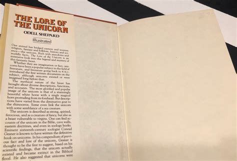 The Lore Of The Unicorn By Odell Shepard 1982 Hardcover Book