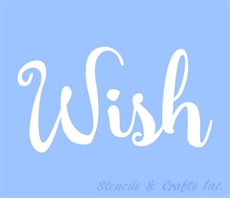 Wish App Word Stencils Stencil Crafts Stencil Designs Making Out