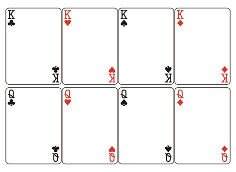 Make Your Own Deck Of Cards Template Playing Card Template Fill