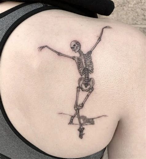 Details More Than 76 Minimalist Dancing Skeleton Tattoo Super Hot In
