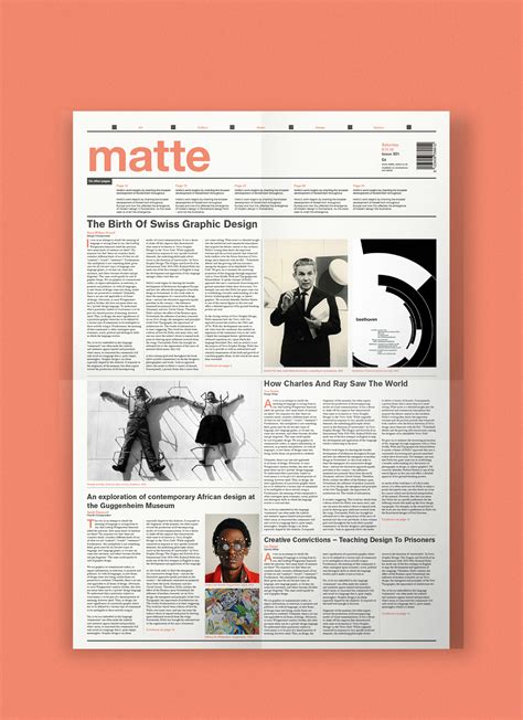 Matte Newspaper On Behance