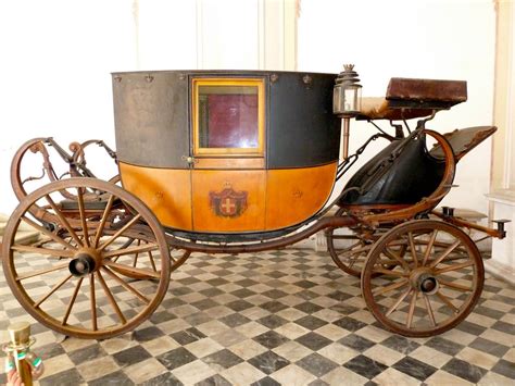 This Beautiful Old Royal Carriage Is In An Alcove Near The Entrance