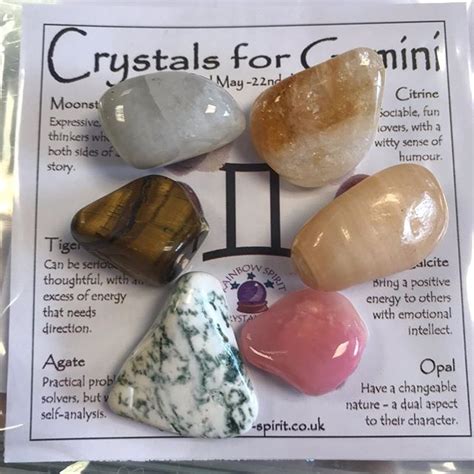 Crystalposter Gemini Birthstone Birthstones Crystals