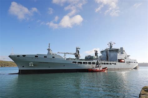 First Of The Royal Fleet Auxiliarys New Tide Class Ships Enters Uk For
