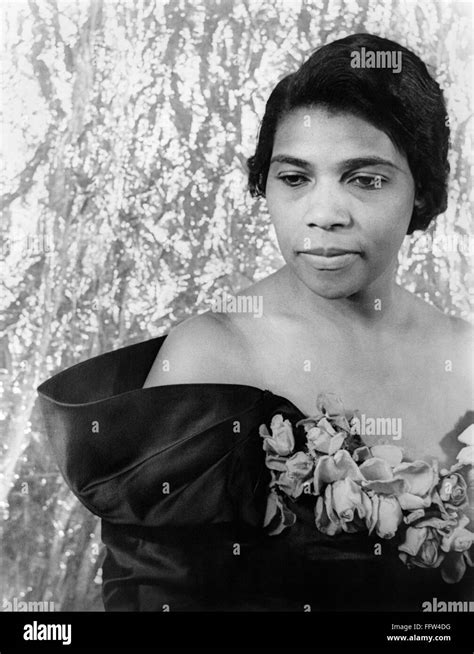 Marian Anderson 1897 1993 Namerican Contralto Singer Photographed