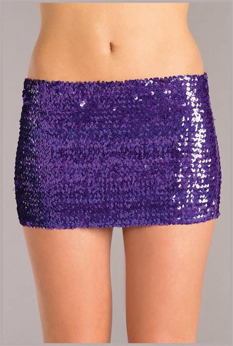 Sequin Skirt Purple
