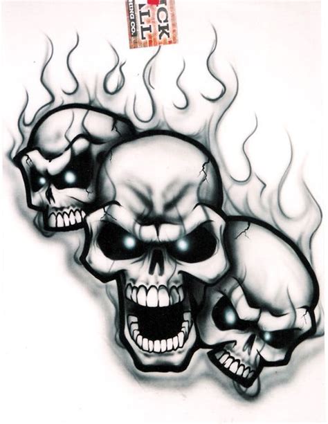 Skulls Airbrushing Free Skull Stencils Tattoo Designs Page 2 Pictures