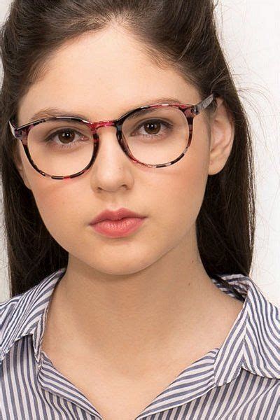 Pink Floral Round Eyeglasses Available In Variety Of Colors To Match Any Outfit These Stylish