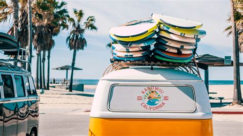 Beach Summer Surfboard Van Hd Images Hd Wallpapers