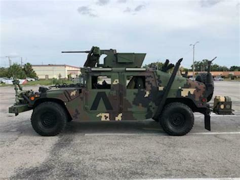Hummer H Humvee Armored Slant Back With Gun Turret For Sale Photos My