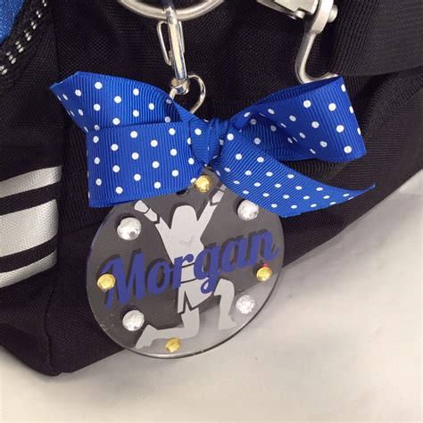 Cheerleader Bag Tag Vup Personalized Cheerleading Accessories