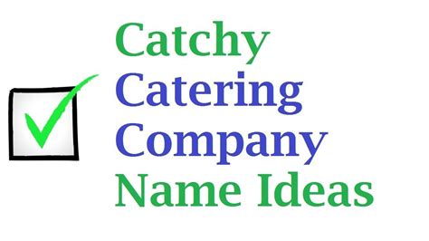 We help people to name their business. 30 Catchy Catering Company Name Ideas | Catchy names ...