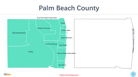 Floridapalm Beachcountymapwithcensuscountydivisions53 Ofo Maps
