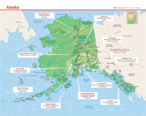 Mapa De Alaska Lonely Planet