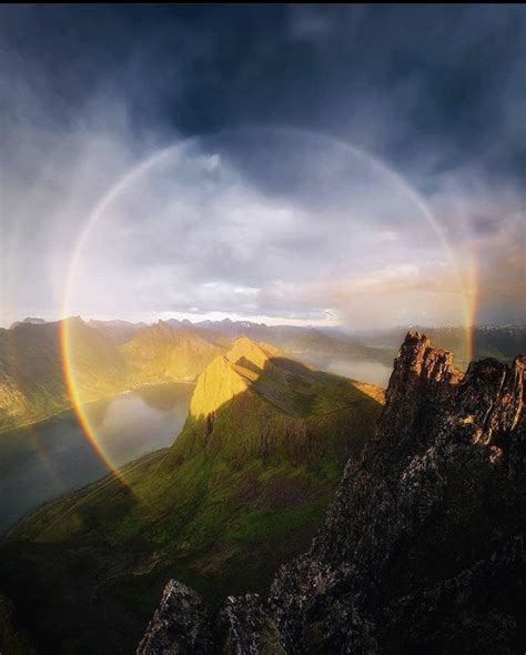 Full Circle Rainbow Photographed In The Northern Mountains Of Norway