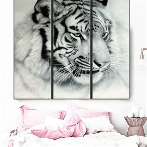 White Tiger 3 Piece Wall Art Free Shipping And Framed Your Art And Decor