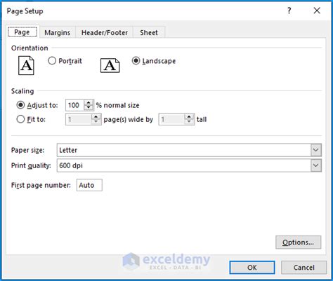 How To Display Page Setup Dialog Box In Excel 4 Suitable Ways