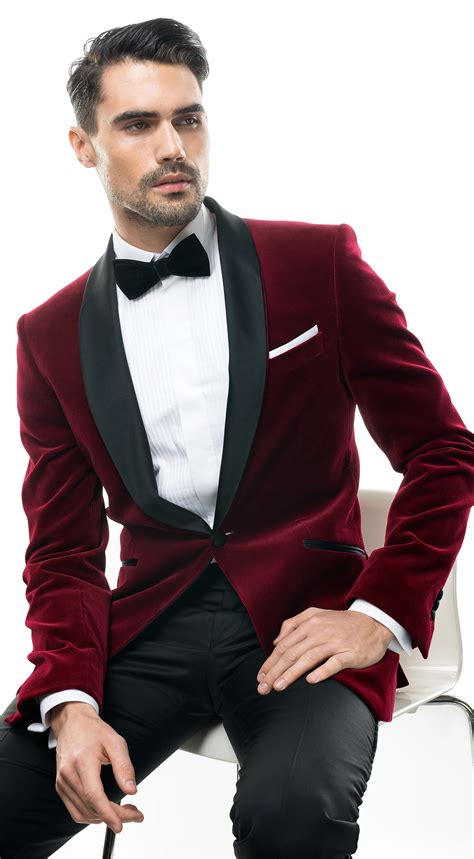 Filip Cezar Red Velvet Suit
