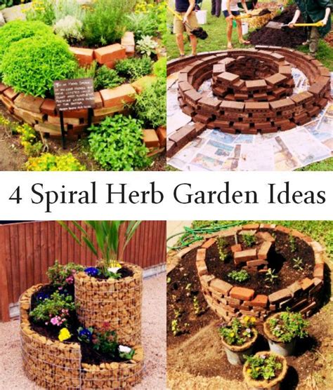 4 Spiral Herb Garden Ideas Herb Garden Garden Inspiration Garden