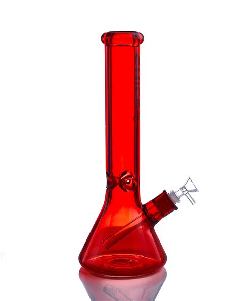 14 Red Beaker Bong Chill Glass World Of Bongs