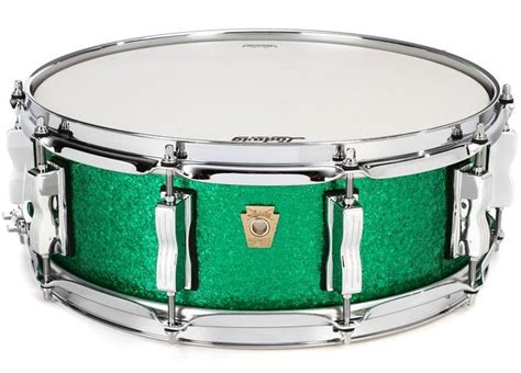 Ludwig Classic Maple Snare Drum 5 Inch X 14 Inch Green Sparkle