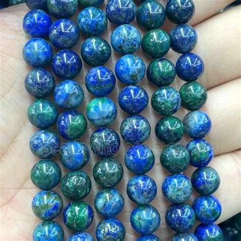 Lapis Lazuli Beads Blue Dye Smooth Round Approx Mm Dia Gb