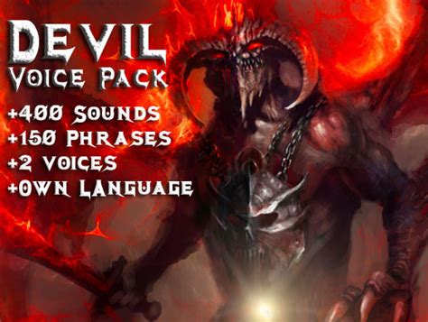 Devil Voice Pack Voices Sound Fx Unity Asset Store