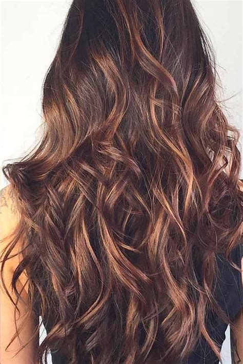 45 flattering style options for brown hair with highlights estilo de pelo largo cabello y