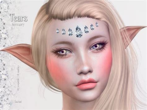 The Sims Resource Tears Accesory By Suzue • Sims 4 Downloads