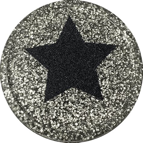 Silver Glitter Star Tokens 29mm Event Party Wedding Favours