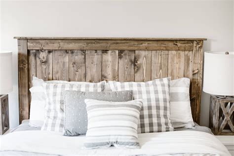 The Simple Farmhouse Wooden Headboard Local Customers Only Etsy