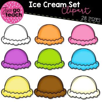 Shop for ice cream scoop online at target. Ice Cream Scoops {Clipart} by Just Go Teach | Teachers Pay ...