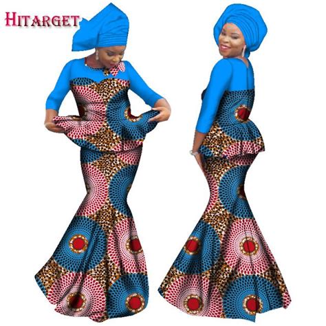 Buy Hitarget 2019 African Skirt Set For Women O Neck Wedding Mermaid Skirt