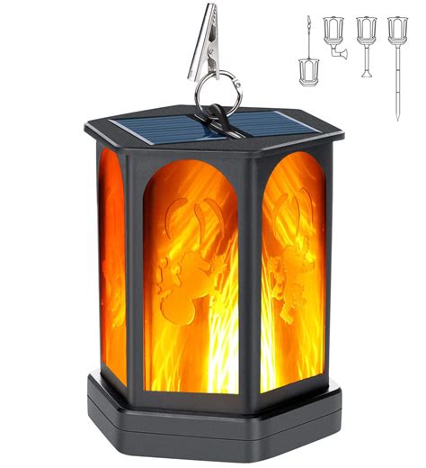 Buy Idealife Solar Lantern Lights Dancing Flame Waterproof Outdoor