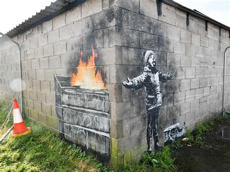 Here the user, along with other real gamers, will land on a desert island from the sky on parachutes and try to stay alive. Port Talbot Banksy to be moved to street art gallery | The ...