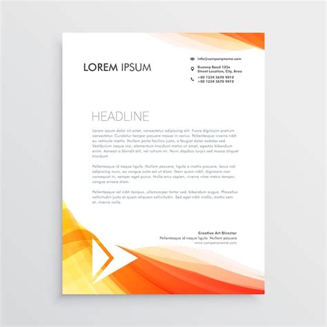 Free Vector Modern Creative Letterhead Design Template Vector