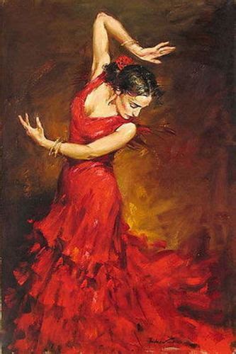 Spanish Flamenco Dancer Painting At Explore