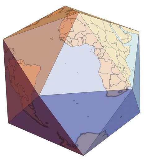 Icosahedron World Map