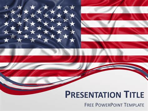 United States Flag Powerpoint Template Presentationgo