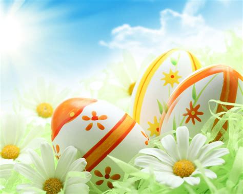 Free Download Tags Easter Eggs And Daisies 1600x1280 Wallpaper1600x1280